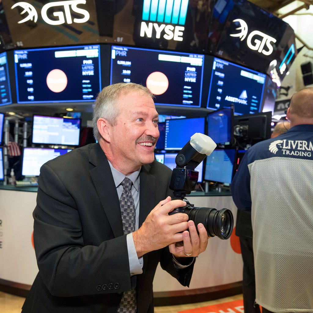 location shoot at NYSE